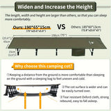 NNETM Camping Cot Heavy Duty Portable Bed