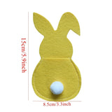 NNETM 4pcs Easter Bunny Cutlery Holder Set