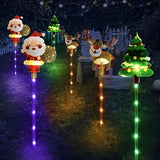 Solar Yard Stake Lights Christmas Theme