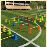 NNETM 9-Piece Adjustable Soccer Training Hurdle Set