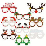 Christmas Paper Glasses Photo Props