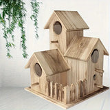 NNETM Lovely Bird's Nest - Villa Style Wooden Birdhouse