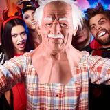 NNETM Latex Old Man Face Cover - Elder Headgear