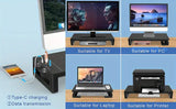 NNETM Ultimate Monitor Stand Riser: USB Hub, Data Port, and TYPE-C Charging Powerhouse