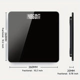 NNETM Durable Electronic Body Weight Scale - High Precision, Battery-Powered (Black)