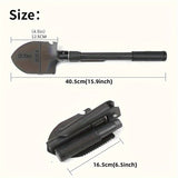 NNETM Lightweight Foldable Multi-Tool Steel Shovel for Outdoors