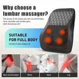 NNETM Cordless 3D Massage Pillow with Heat - Black