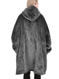 NNETM Men's Deep Gray Hooded Zip-Up Jacket