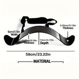 NNETM Arm Blaster for Biceps & Triceps - 24" Curl Support Board with Adjustable Belt(Black)