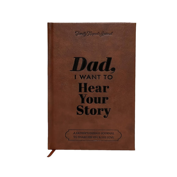NNETM Leather-Wrapped Hardcover Book with Black Gold Plated Foil Lettering