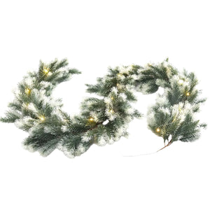 NNEOBA Pre-Lit Christmas Garland with Lights