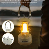 NNETM Vintage Rechargeable Camping Lantern - Dimmable LED, Waterproof Retro Light