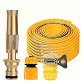 NNETM Expandable Zinc Alloy Garden Hose with Spray Gun