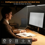 NNETM Double Head LED Desk Lamp – Clip-On Gooseneck Light with 3 Modes & 10 Brightness Levels