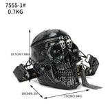 NNETM Chic Punk Skull Head Shoulder Bag - Black