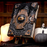 1pc Demon Eye Cursed Book Statue Halloween Home Decor Table Ornament Courtyard Lawn Garden Outdoor Sculpture