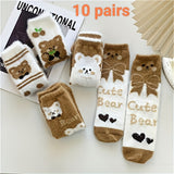 NNETM Women’s Warm Velvet Mid-Calf Socks (10 Pairs)