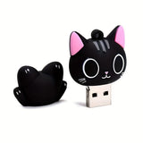 64GB Cute Black Cartoon Cat USB 2.0 Flash Drive