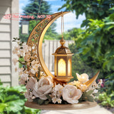 NNETM Elegant Ramadan Lantern & Floral Acrylic Decor