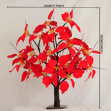 NNETM Blooming Brilliance: Poinsettia Flower Tree with Festive Lights