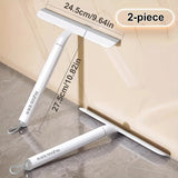9.64-Inch White Shower Squeegee – Streak-Free Glass & Window Wiper for Shower Doors, Mirrors & Car Windshields