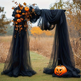 Halloween Black Velvet Curtain – 1600 × 76CM