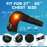 NNETM Black Wireless Heated Shoulder Massager with Adjustable Heating & Vibration