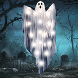 4ft White Halloween Ghost Hanging Lights