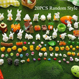NNETM Mini Easter Bunnies, Ducks, and Carrot Ornaments (20pcs)