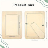 NNETM 40pcs 6" Unfinished Wooden Photo Frames – DIY Craft Picture Frames