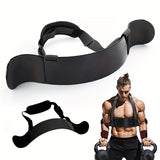NNETM Arm Blaster for Biceps & Triceps - 24" Curl Support Board with Adjustable Belt(Black)
