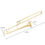 NNECW Portable Gold Brass Made Musical Instrument For Kids