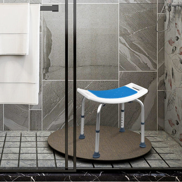 NNECW Adjustable Lightweight Shower Bench with Padded Seat & Built-in Handle