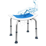 NNECW Adjustable Lightweight Shower Bench with Padded Seat & Built-in Handle