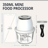 NNETM Mini USB Rechargeable Electric Food Processor