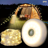 NNETM Rechargeable Camping String Lights with 5 Modes