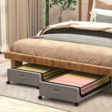 NNETM Under Bed Storage Container with Wheels & Lid