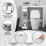 NNECW Over The Toilet Storage Cabinet with Adjustable Shelves and Paper Holder-White