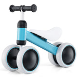 NNECW Baby Balance Training Bike with 4 Wheels for Infant-Blue