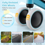 NNECW Baby Balance Training Bike with 4 Wheels for Infant-Blue