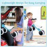 NNECW Baby Balance Training Bike with 4 Wheels for Infant-Blue