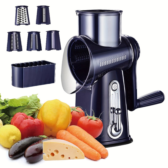 NNETM Stainless Steel Grater & Vegetable Slicer (5-in-1)