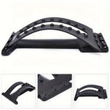 NNETM Back Magic Stretcher & Lower Lumbar Support - Spine Massager(Black)