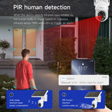 NNETM P6 Solar Wireless Security Camera – 1080P Outdoor WiFi CCTV with Night Vision
