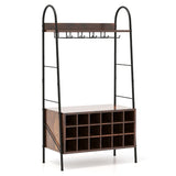 NNECW Baker’s Rack with Detachable Wine Rack and Stemware Holder