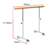NNEDPE Freestanding Ballet Barre - 1.5M