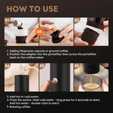 Portable 3-in-1 Espresso Machine with Self-Heating