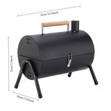 NNETM Portable Double-Sided Charcoal BBQ Grill with Foldable Design