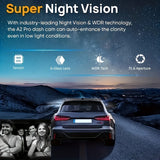 NNETM 1080P Dual-Lens Car Dash Cam with Night Vision