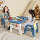 NNECW Kids Table and Chairs Set with Ideal Size for Boys & Girls